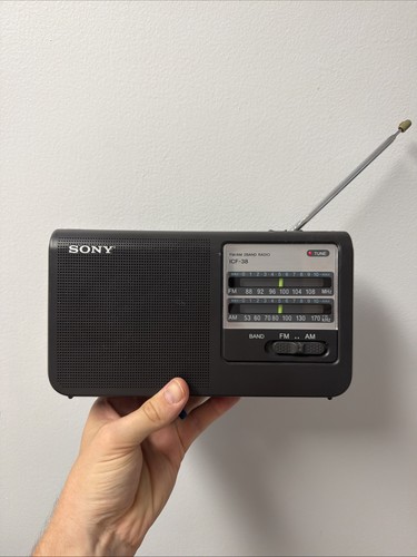 Sony icf38 portable - sony,