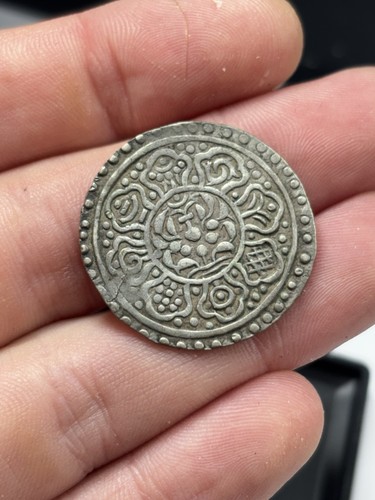 Tibet silver tanka coin
