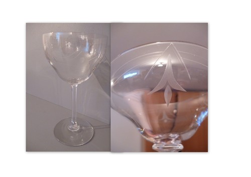 Verre table ancien - table, en