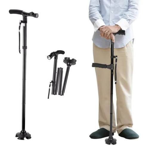 Bâton marche pliant led - bâton,