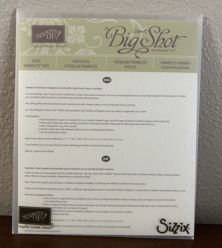 Stampin big shot - big, stars