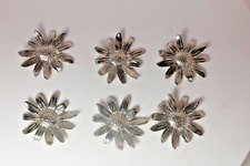 Porte-couteaux Fleurs étains du manoir vintage France 1970x6