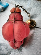 Très grosse lanterne vénitienne  en pâte de verre style Murano ?