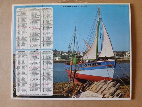 Calendrier ptt almanach la - calendrier,