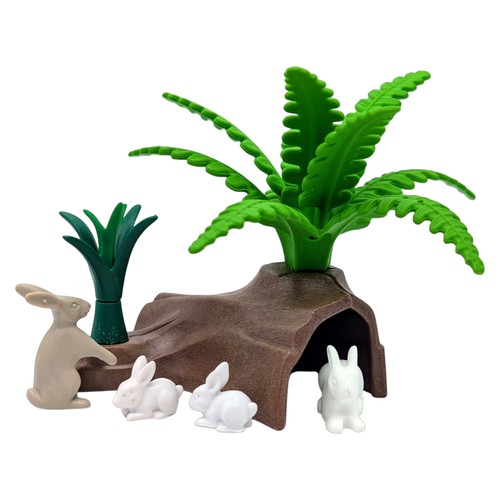 Playmobil clapier lapin arbre
