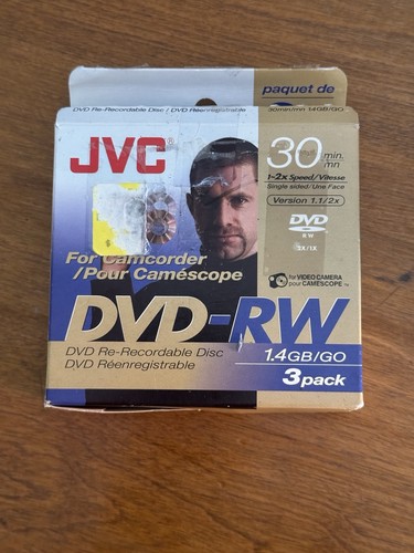 Jvc dvd pack - dvd-rw, min