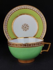 Manufacture du Duc d'Angoulême XVIII Tasse et sous tasse Rue de Bondy Paris Dihl