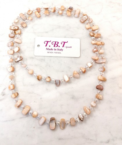 Collier long nacre pour - nacre,