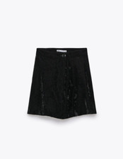 Short Zara en Velours Noir T.M