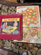 Ancien Jeux Puzzle La France Découpée Par Département