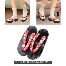 2 sabots japonais en bois Geta pour usage intérieur et extérieur