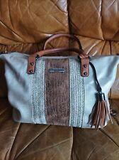 JOLI SAC À MAIN LES TROPÉZIENNES. PAILLETTÉ BEIGE. 40/26 Cm