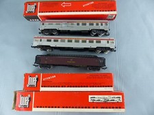 JOUEF Ho , lot de 3 wagons TEE dont un POSTES réf 864 865 850 + boites
