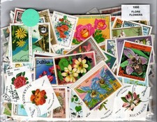 Lot 1000 timbres thematique " Fleurs "