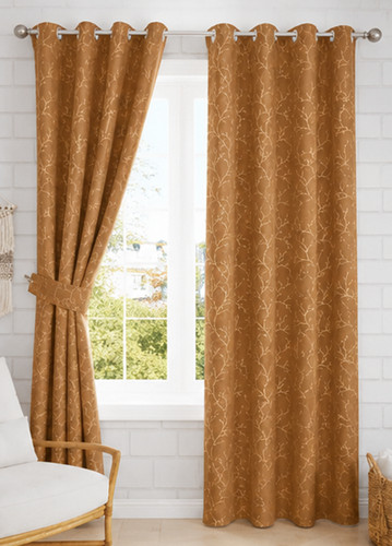 Rideaux dorés tissu - dorés,
