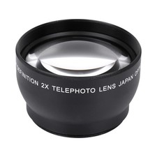 52mm 2X Magnification HD Tele Converter Telephoto Lens For 52mm Mount Camera NEW