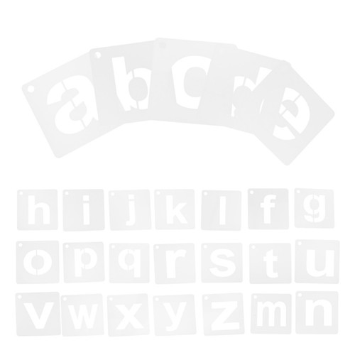 Pochoir lettres modèles - de,