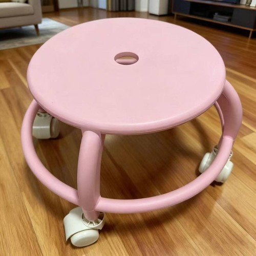 Tabouret bas roulettes - bas,
