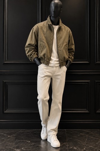 Zara veste bomber homme kaki - bomber,