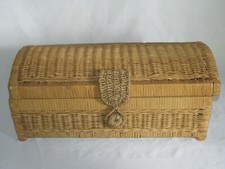 08G10 ANCIENNE MALLE EN ROTIN