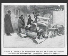 1928  --  HOSPICE DU GRAND SAINT BERNARD . AUMONIER ET AUTOCHENILLES . 3W667