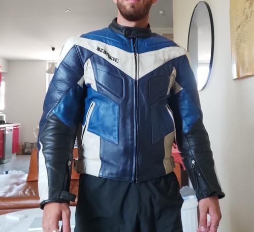 Blouson motard moto cuir