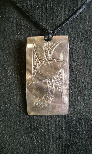 Collier pendentif raie manta - collier,