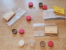 Lot pièces horlogerie de précision divers : roue d'ancre axe engrenages lot n°52