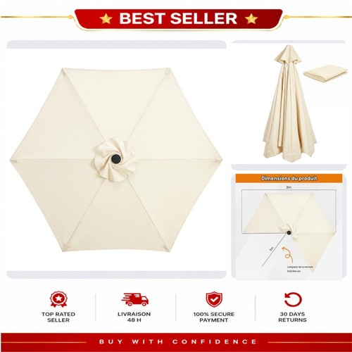 Toile remplacement parasol - toile, de