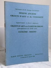 Catalogue de vente Dessins anciens Objets d'art .. Salle n°1  21 Janvier 1970
