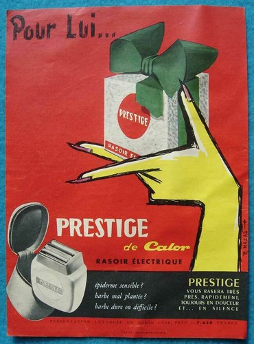 Publicité papier rasoir - -,