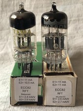 ECC82, 12au7 RFT matched pair