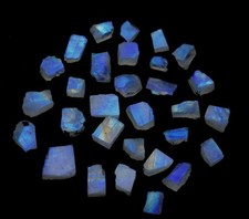 Pierre de lune arc-en-ciel brute de 10 pièces 13-15 mm pierre précieuse...