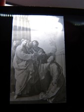 plaque de verre,jésus donne