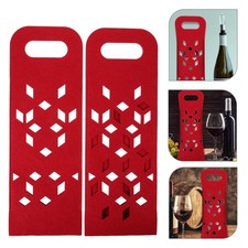  Sac à vin en feutre, fourre-tout à vins en feutre, sac de rangement de vin