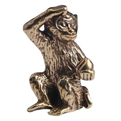 Bronze singe statue - 1x(bronze,