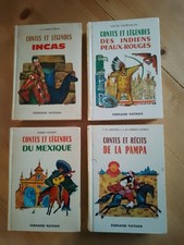 Lot 4 Livres Contes et Légendes: Mexique/ De la Pampa / Des Incas / Peaux-Rouges
