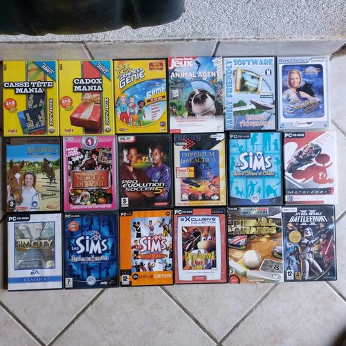 Lot jeux cd rom - lot, pc