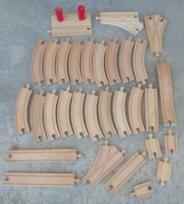 lot  vrac  rail circuit  bois genre brio