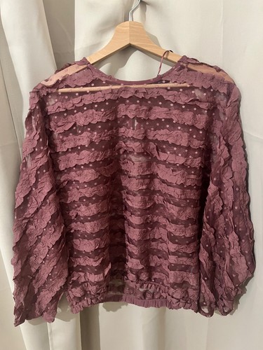 Haut blouse zara dentelle - haut, en