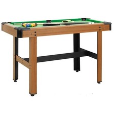 Table de Billard 4 Pieds Marron Jeu Salle de Sport Salle Familiale vidaXL
