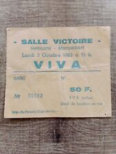 Billet De Concert Viva