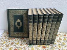 8 Anciens Romans Livre Décoration Bibliothèque Couverture Motif doré 