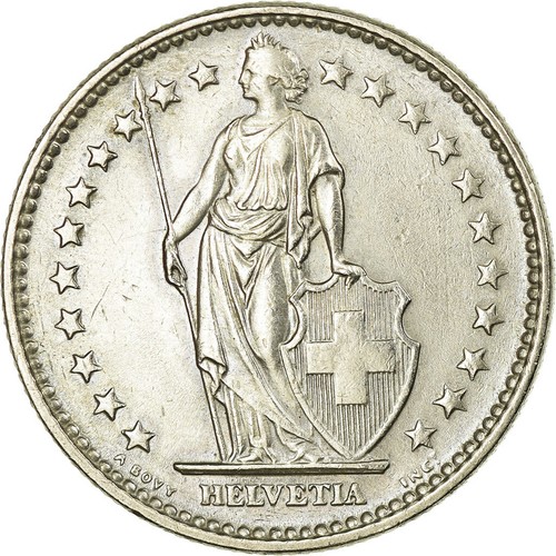 Monnaie suisse 2 francs - monnaie,,