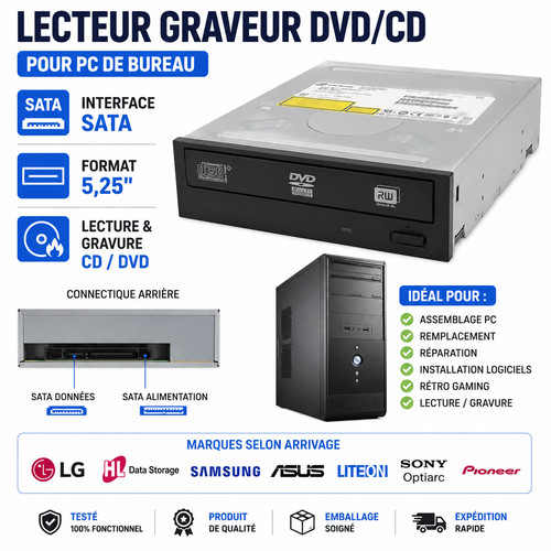 Lecteur graveur dvd sata - graveur,
