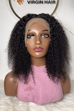 Perruque brésilienne de Vrais cheveux humain 14 pouces T-lace 13x1, Densité 180%