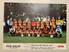 POSTER EQUIPE STADE LAVALLOIS - LAVAL SAISON 1985-1986 // 30 X 40 