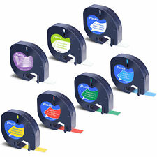Ruban Étiquettes for DYMO LetraTag LT-100H LT-100T papier plastique textile