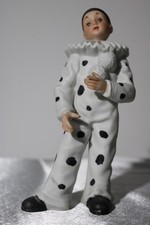 Figurine Pierrot en porcelaine