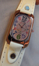 MONTRE CCQ L1331 VIEIL OR ROSE,ELEGANTE FOME DAME,TBEG & FONCTIONS